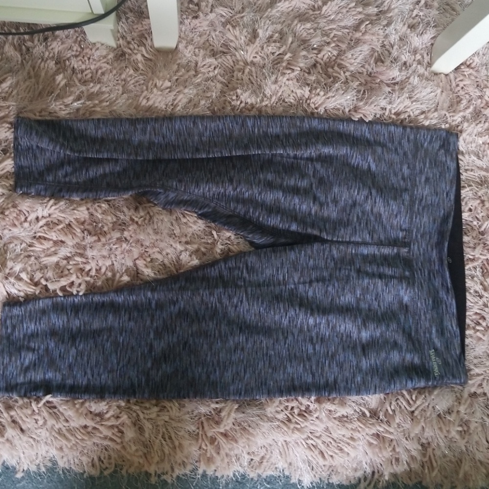 Blue Spalding yoga capris